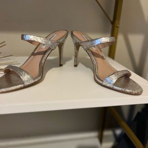 Steve Madden Metallic slip on heels